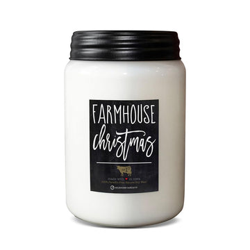 Christmas Soy Candle, 26 oz Farmhouse Jar, 150+ Hr Burn