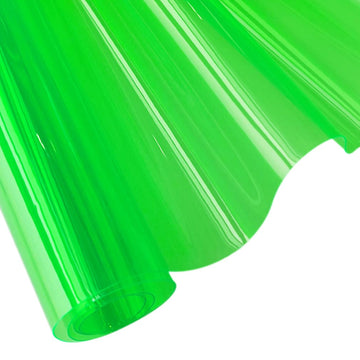 30x135cm Transparent PVC Vinyl, 0.4mm Neon Solid Color Waterproof Fabric Super Clear Mirrored Foil Roll for Making