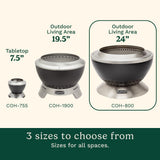 24” Cleanburn Smokeless Fire Pit with Removable Base for Ash, Portable Wood Burning Outdoor Fireplace, Stainless Steel Smoke Free Outdoor Heater - Image 3