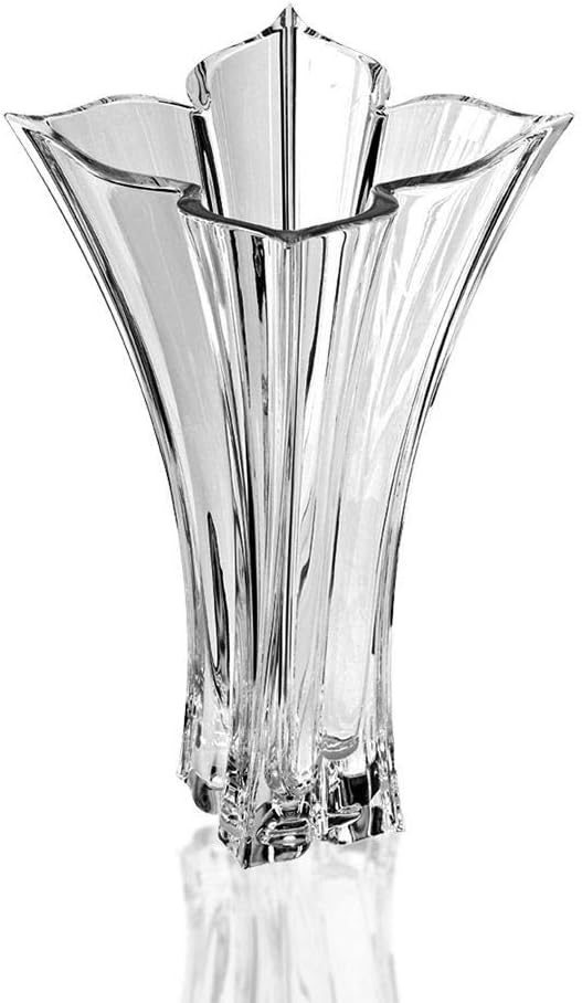 Florale Crystal Vase, 14"