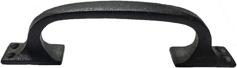 Black Wrought Iron Cup Bin Pull Cabinet Drawer Handle 6 in
