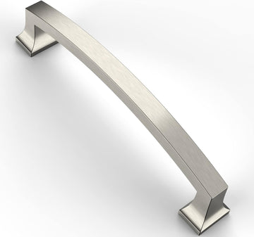 10 Pack 5 Inch(128mm) Hole Centers Kitchen Cabinet Handles, Brushed Satin Nickel Cabinet Pulls Kitchen Cabinet Hardware