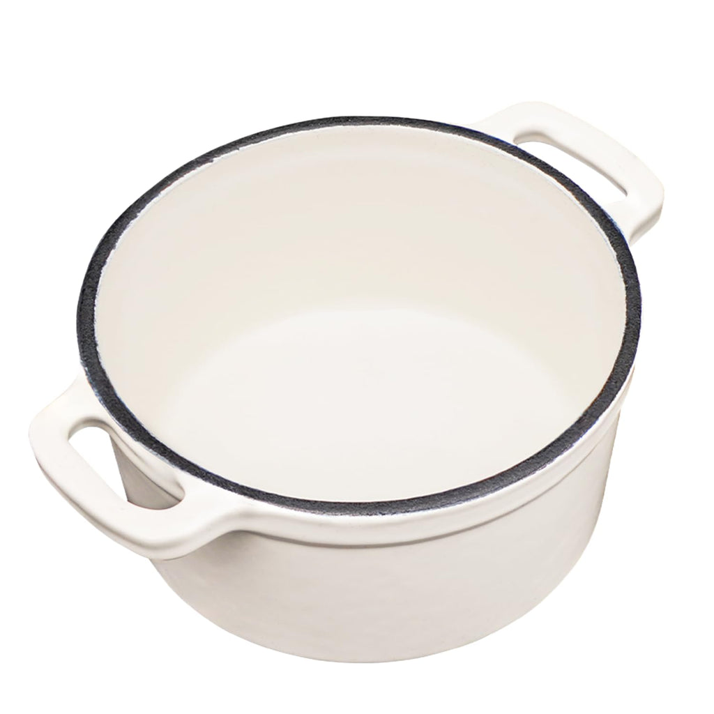 Mini Cocotte 16 oz Mini Dutch Oven 0.5 qt. Cast Iron Garlic Roaster for Oven Garlic Confit Pot Ramekins with Lids