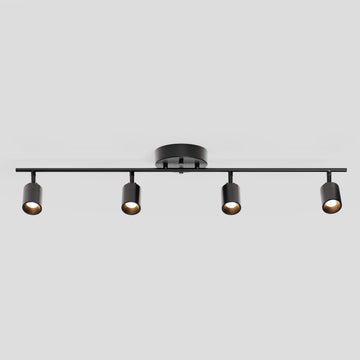 Shura Bronze 4-Light Track Light with Rotatable Heads, Integrated LED Bulbs, 3 ft. Track Lighting Kit, 3000k, 2240