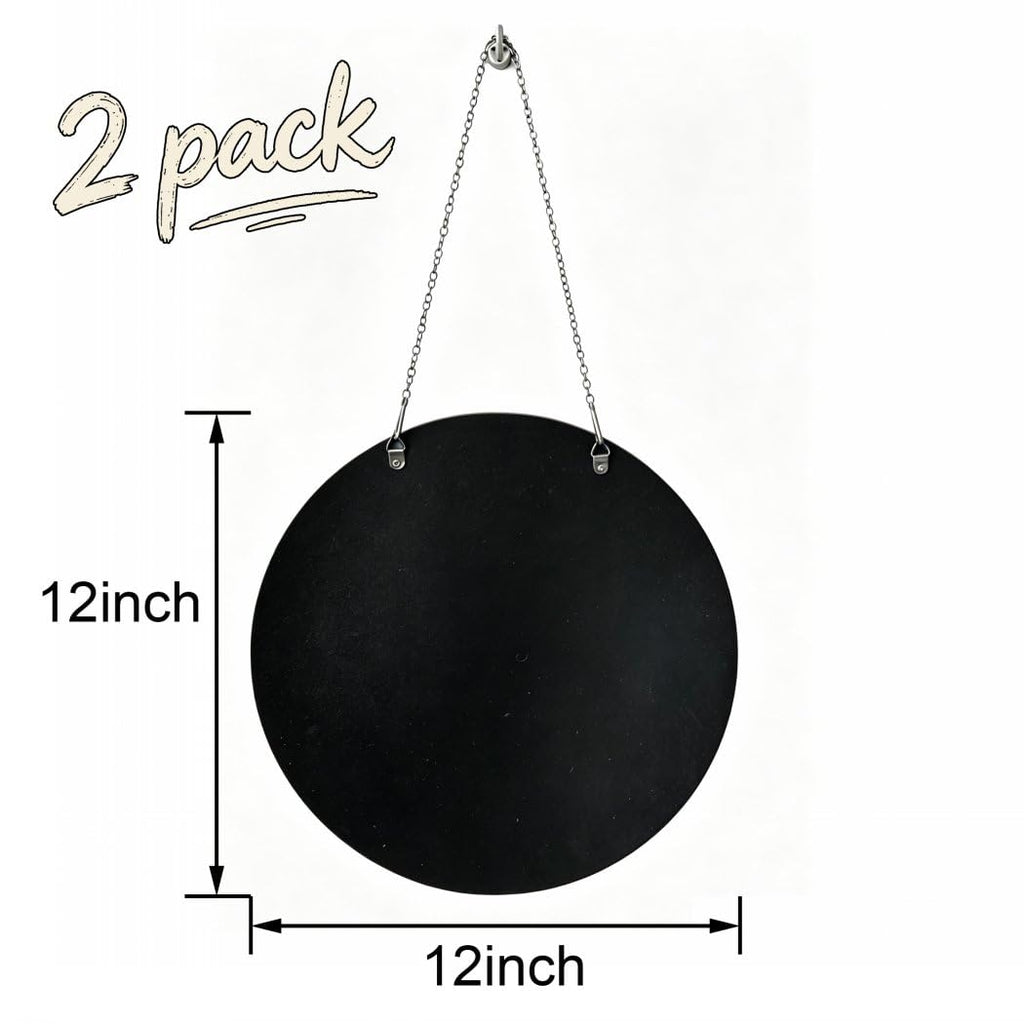 Crystal Crush Diamond Silver Mirror 2 Pack Diameter 12inch Round Shape with Iron Chain Real Glass Mirror for Wall