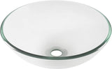 Novatto BONIFICARE Glass Vessel Bathroom Sink