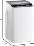 28 lbs Portable Washing Machine, Fully Automatic Portable Washer with LED Display, 10 Wash Cycles, 5 Water Levels, 24H