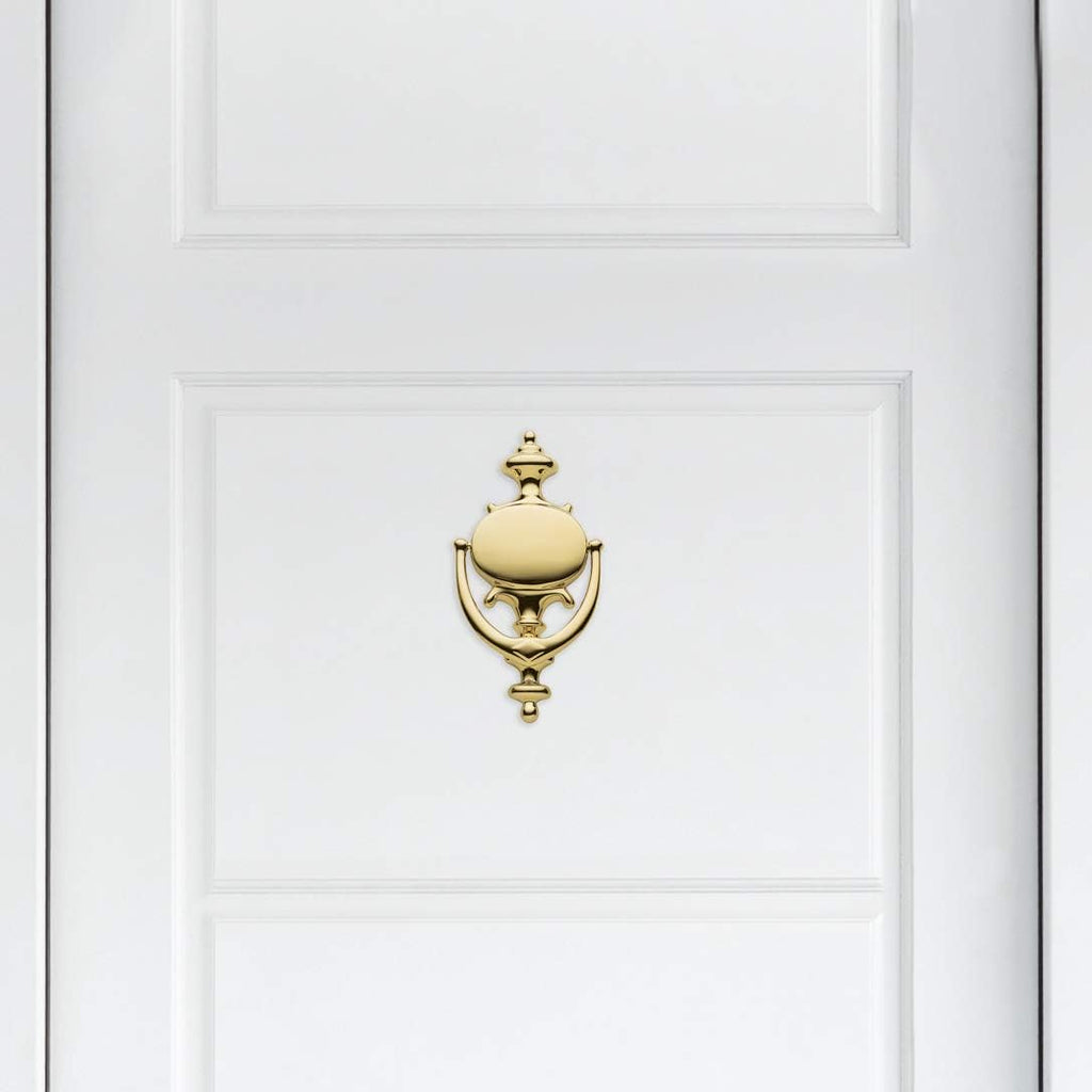 Estate 0116.003 Imperial Knocker in Lifetime Polished Brass, 8.5" x 4.1" - Door Knocker
