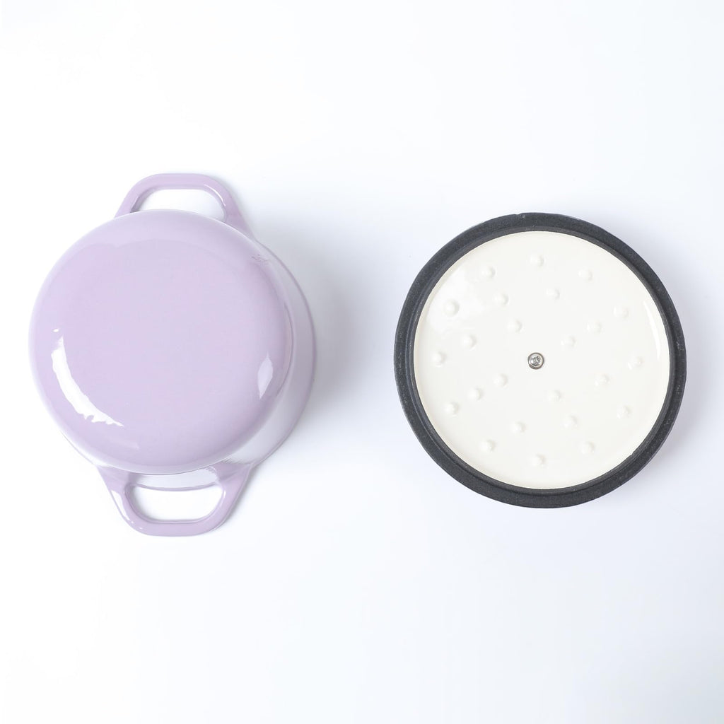 Enameled Cast Iron 1.5-Quart Mini Dutch Oven Purple