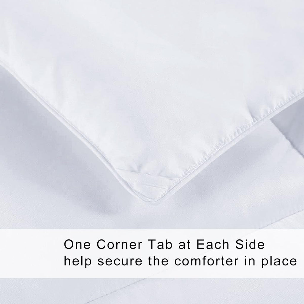 All-Season Queen Size Cooling Comforter Duvet Insert - White
