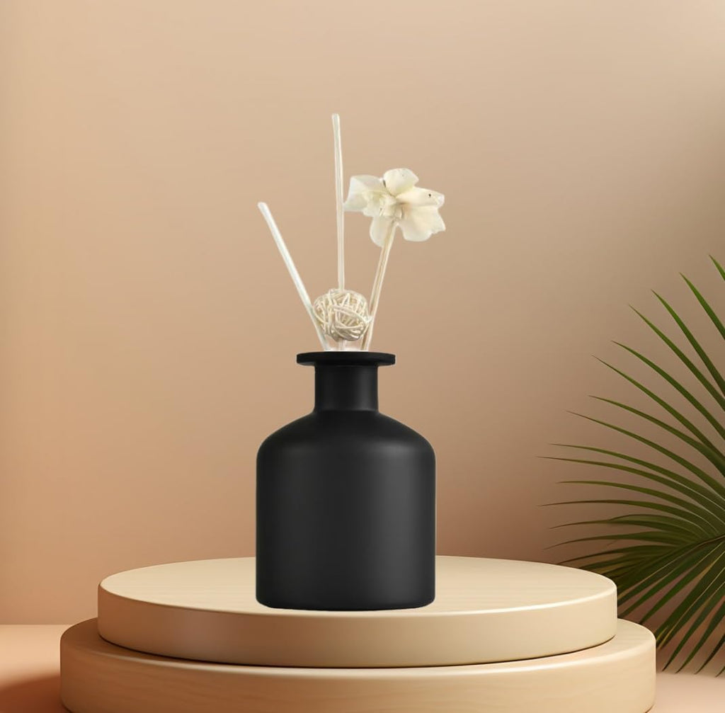250ml Frosted Glass Reed Diffuser Bottle,Empty Fragrance Container