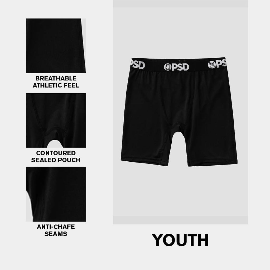 Youth Boys Underwear Money Graphic Print Boxer Briefs, Packs & Singles