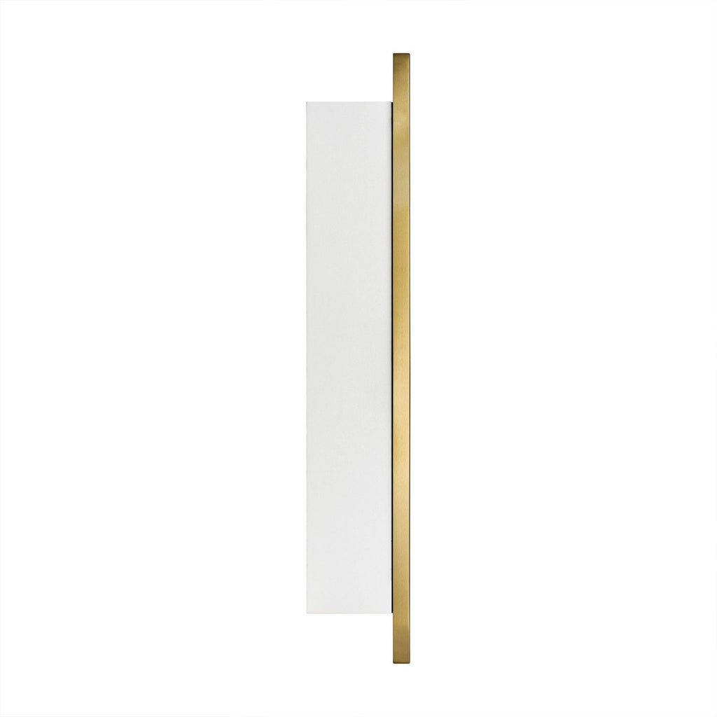 20'' x 30'' Brushed Gold Recessed and Surface Mount Bathroom Medicine Cabinet with Mirror Brushed Gold Square