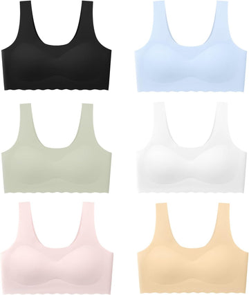 Teen Girls Seamless Training Bra with Removable Padding Multipack