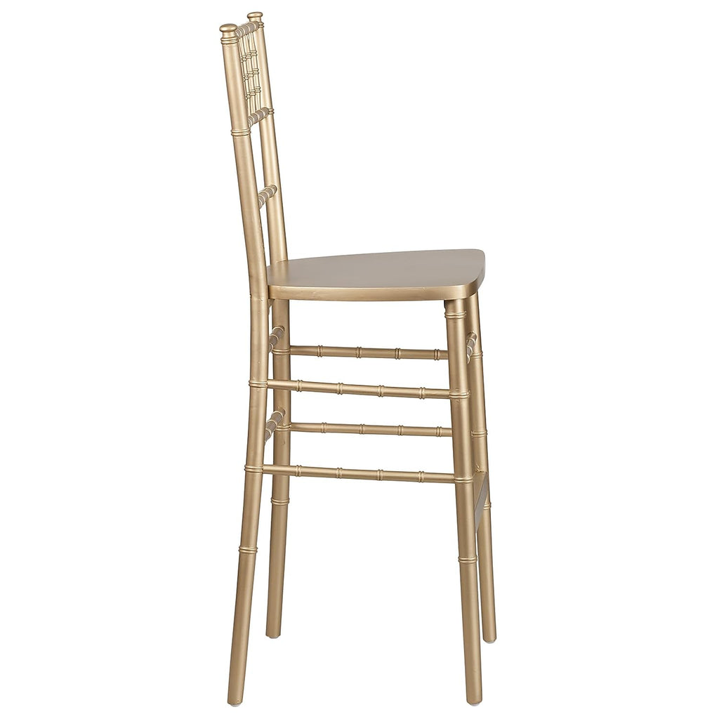Hercules Wood Chiavari Chair, Gold, 2-Pack