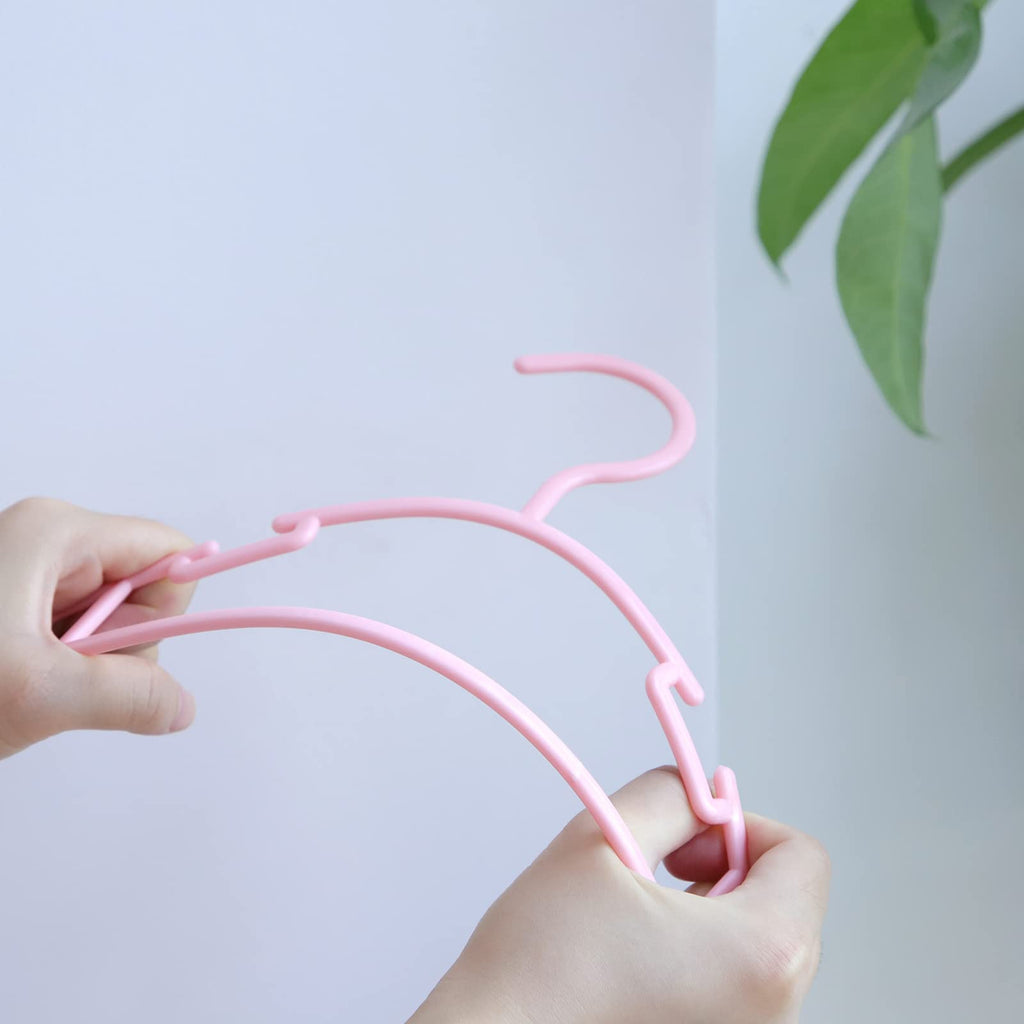 Baby Hangers, 100Pack Kids Hangers Plastic Baby Clothes Hanger for Closet - 10.2 Inch for Infant Child Children