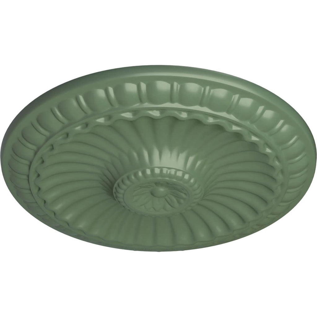 11-1/4" x 1-1/8" Linus Ceiling Medallion, Athenian Green
