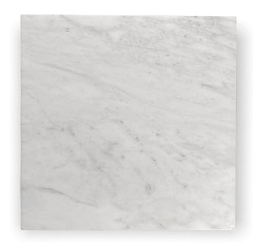 Carrara Marble Italian White Bianco Carrera 18x18 Marble Floor Wall Tile Polished Shower, Kitchen Baskplash, Fireplace