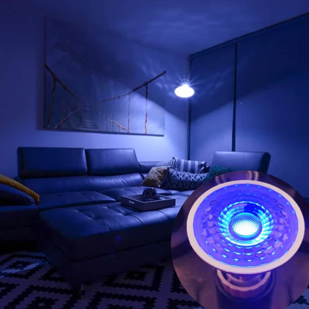 RGB MR16 LED BULB, Red Green Blue MR16 bulb 12V 5W, GU5.3 Pin Base Spotlight, 50W Equivalent Non-Dimmable Landscape