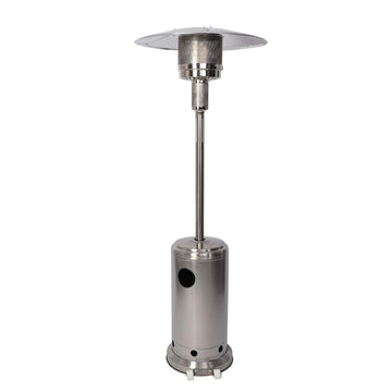 36, 000 BTU Patio Heater with Wheels, 87"High Outdoor Heater Gas Heat for Commercial and Residential, Stainless Steel