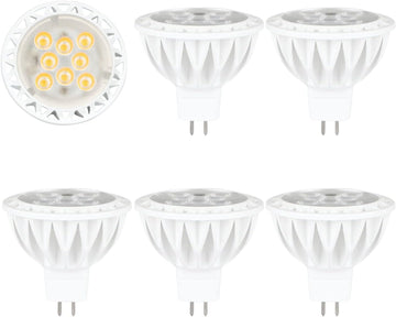 12V MR16 LED Bulbs 4000K Neutral White Dimmable 50W Halogen Replacement GU5.3 Base LED Light Bulbs for Recessed