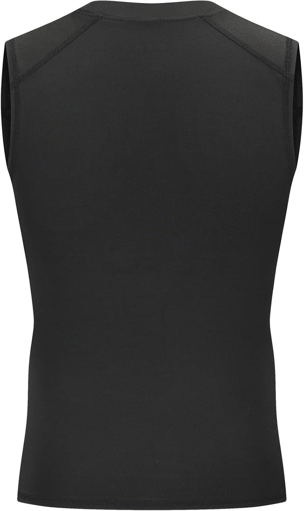 Youth Boys Sleeveless Compression Shirt Basketball Football Undershirt Quick Dry Kids Athletic Tank Tops for Workout