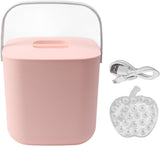Countertop Dishwasher, 18W 8.5V 2A Portable Countertop Dishwasher for Kitchen (Pink)