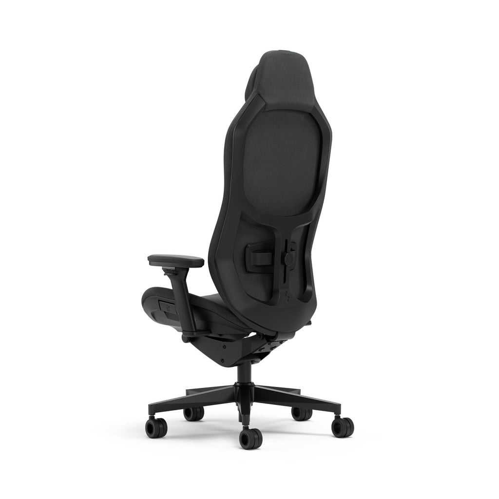 Refine Fabric Dark Gaming Chair - Ergonomic Office Desk Chair Functionality with 4D Adjustable Armrests, High-Back