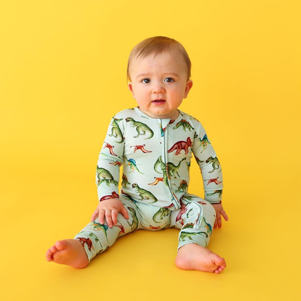 Baby Boy Footie Pajamas - Soft Viscose Made from Bamboo 2 Way Zipper Sleepers & Onesies with Non-Slip Grips