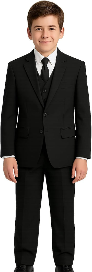 Boys Formal 5 Piece Suit with Shirt and Vest