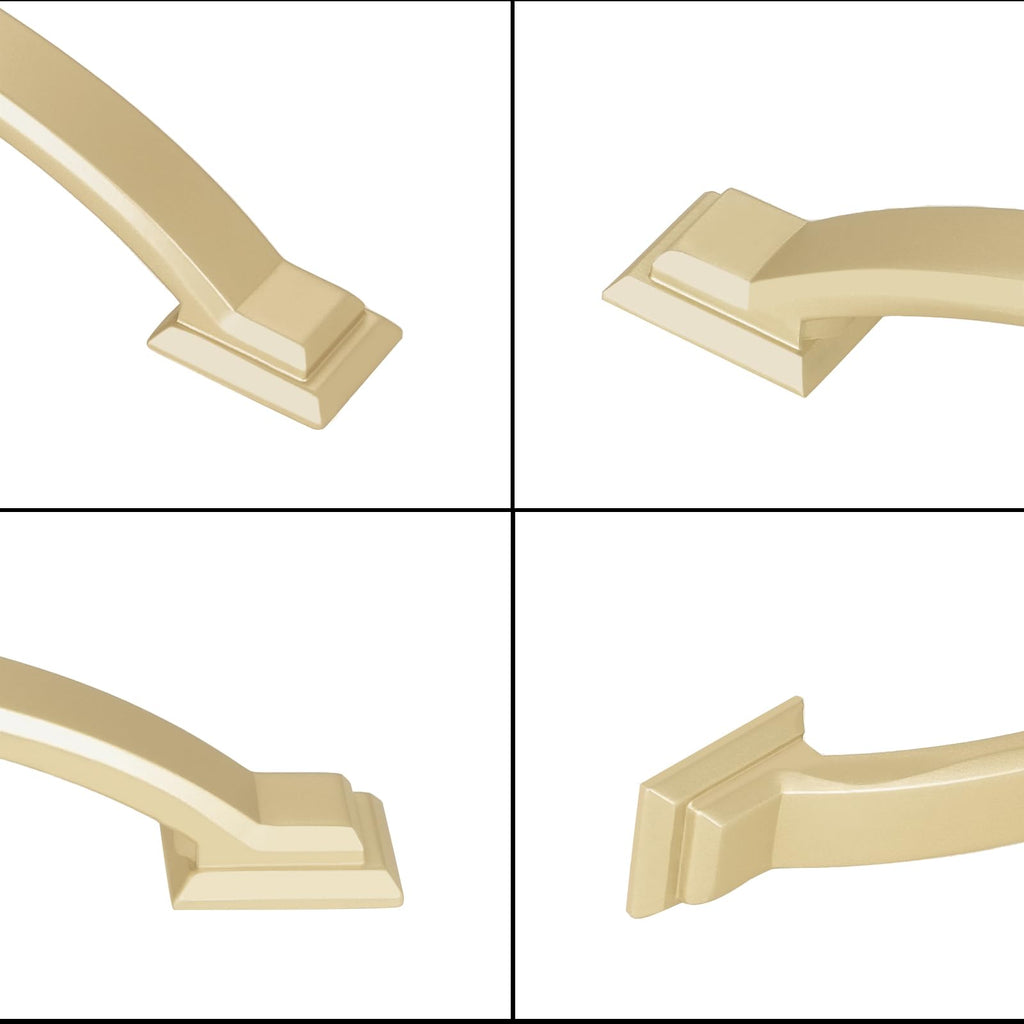 20 Pack 3 Inch Cabinet Pulls Brushed Gold Kitchen Cabinet Handles Zinc Alloy Drawer Pulls Solid Cabinet Hardware