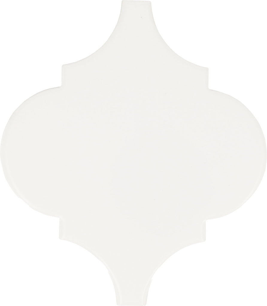 Mythology 6" Ceramic Arabesque Wall Tile in Glossy Santorini (90 PC per Carton) (10.80 SQFT per Carton)