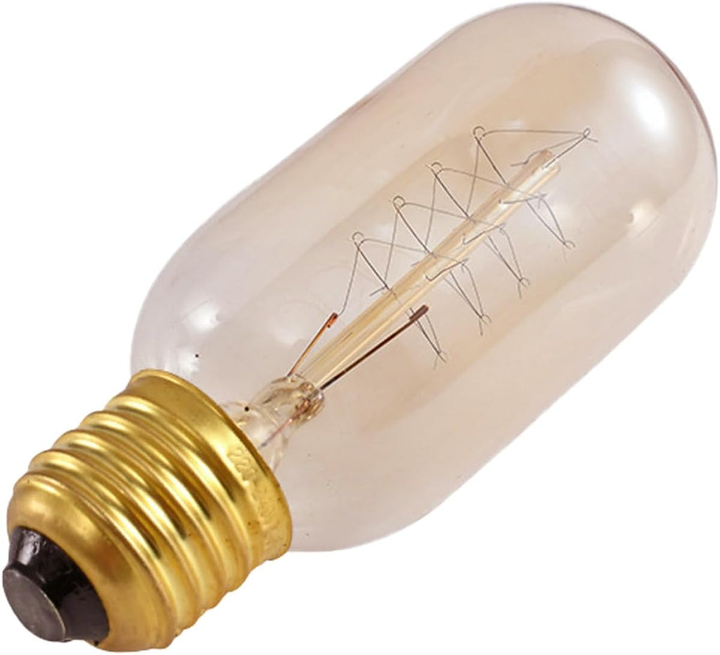 T45 Vintage Antique Edison Light Bulbs 40 Watt T14 Incandescent Light Bulbs 120 Volts E26 Base Dimmable Decorative