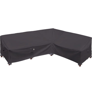 Heavy Duty Outdoor Sectional Sofa Cover, 104"X83" Waterproof 600D Patio Furniture Covers, L-Shaped Lawn Patio Couch