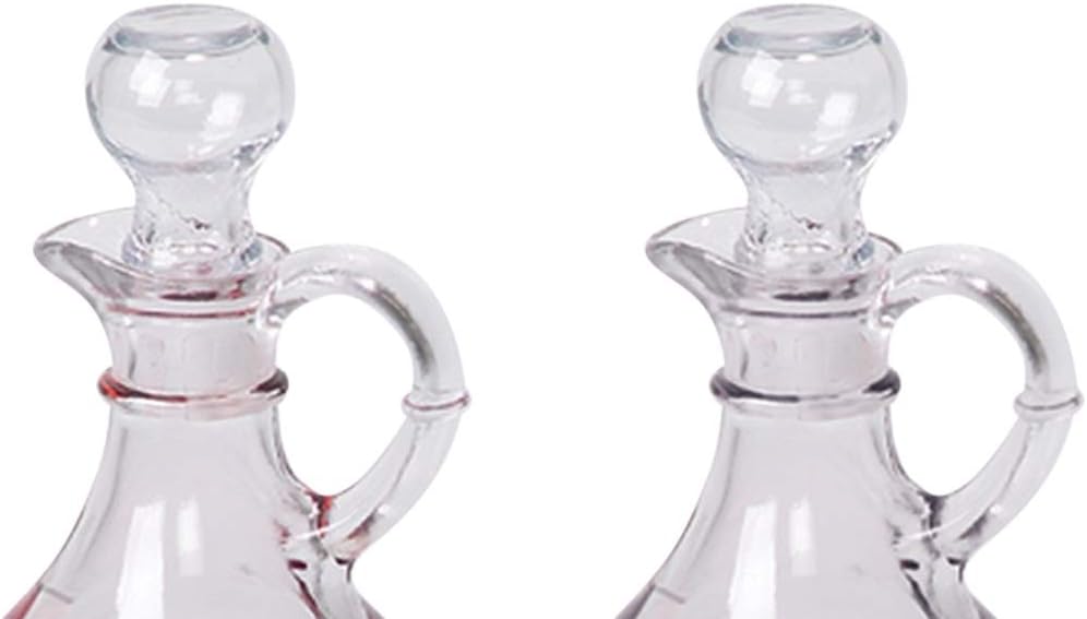 Glass Cruet Set, 6 1/2 Inch - Set of 2