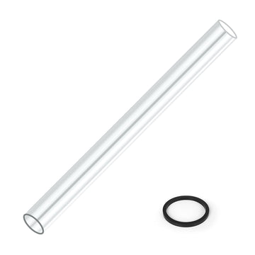 Patio Heater Glass Tube Replacement for 4-Sided Outdoot Patio Pyramid Heater, 49.5 inch tall