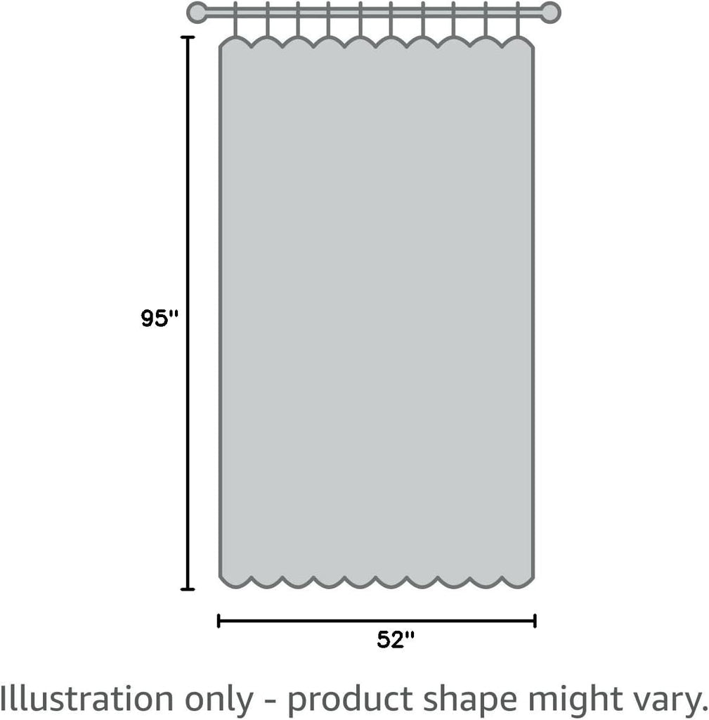 Burlap Linen Look Outdoor Curtain 2 Panels | Waterproof Sheer Curtains for Pergola, Porch, Cabana, Gazebo Grommet
