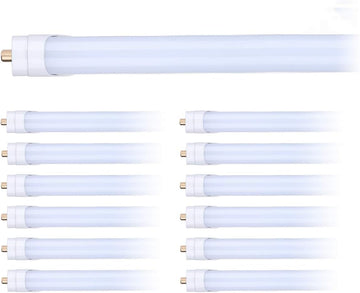 8FT LED Tube Light, T8 8FT LED Bulbs 45W 5000K Daylight White FA8 Base LED Bulbs, Fluorescent Light Bulbs