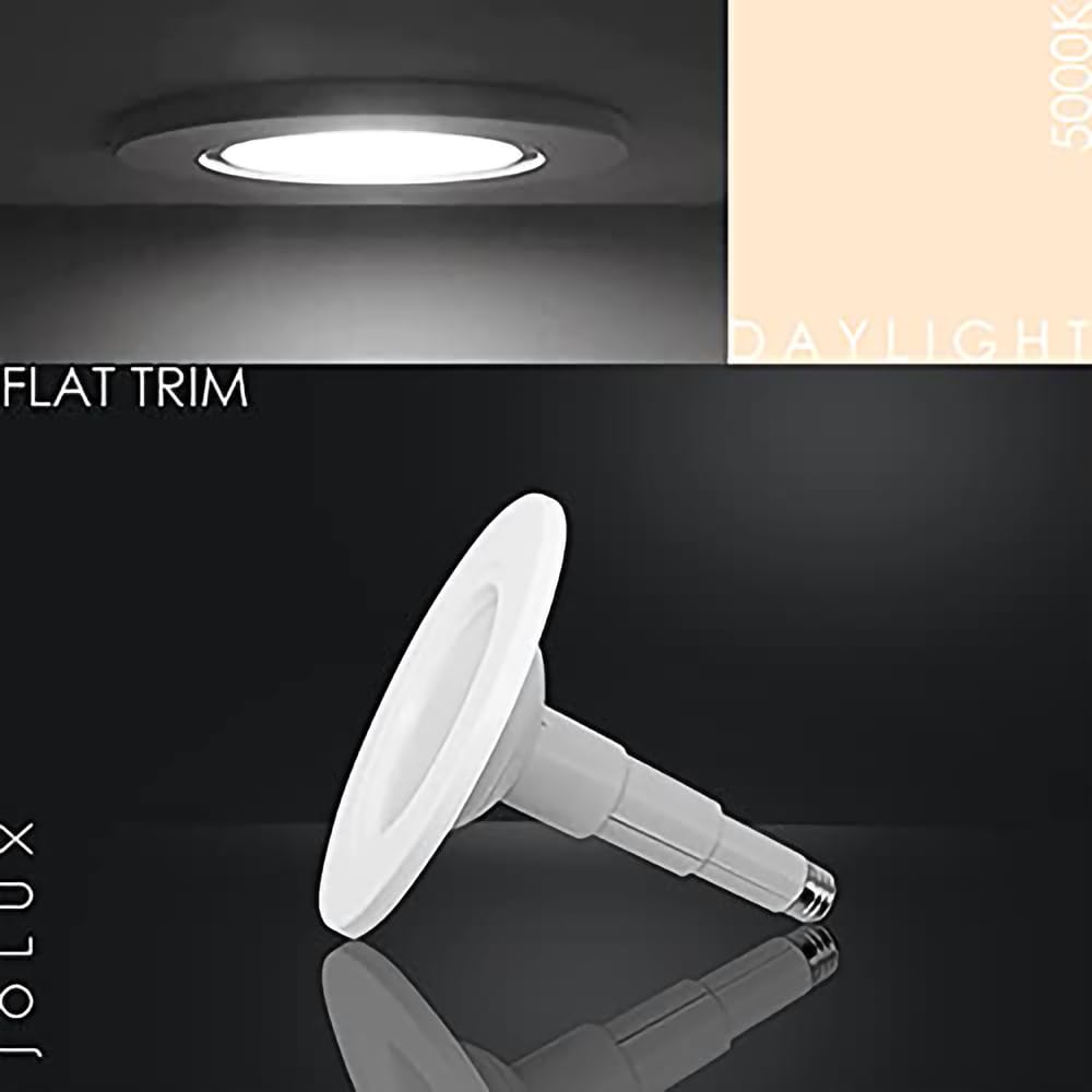 5/6 Inch LED Can Lights Adjustable Retrofit Recessed Lighting, 6 Pack