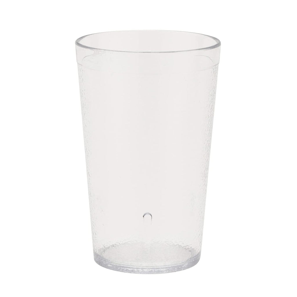 Unbreakable Stackable Restaurant Plastic Tumbler/Cup (Set of 12) 9.5 Ounce Clear | For Restaurants and Home