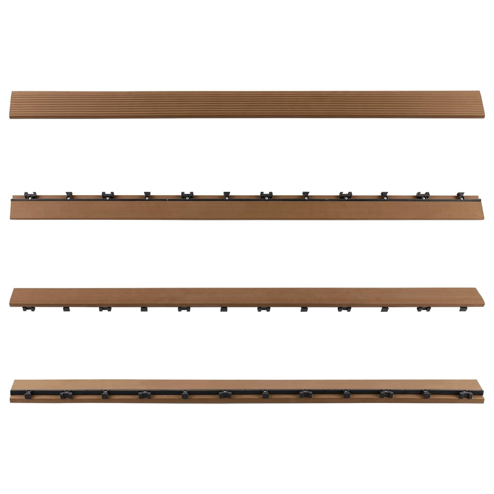UltraShield Naturale 1 ft. x 3 ft. Quick Deck Outdoor Composite Deck Tile in Peruvian Teak (15 sq. ft. Per Box)