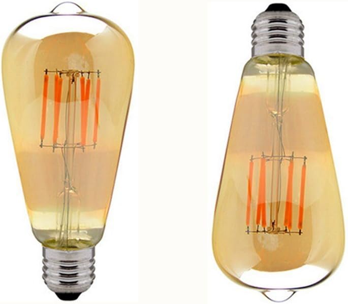 ST64 LED Edison Bulbs ST64 6W Dimmable LED Edison Bulb Antique Bulb ST64 LED Bulb Filament Light 6W Vintage LED