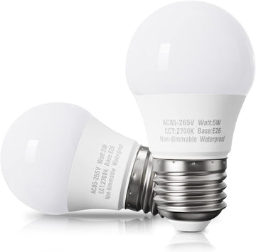 Warm White A15 Appliance Light Bulb, 40W Equivalent, 120V, 2700K, E26 Base