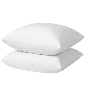 Hotel-Style 28x28 Goose Feather Down Euro Pillow Insert for Sofa & Bed - 100% Odorless & Plump Cushion Filler
