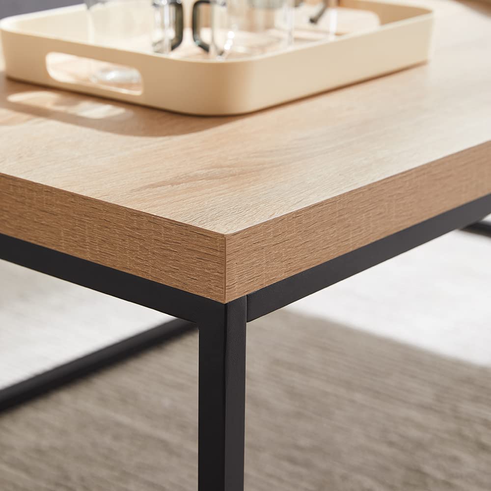 Natural Oak Coffee Table/Center Table, 47-Inch