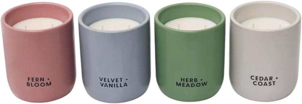The Luxury Scented Candle Set - 10 oz Each, 4-Pack | Soy Blend Wax | Dual Wick | Long-Lasting Home Fragrance Glass - Set of 4