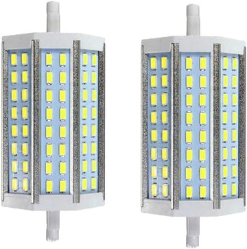 10W 118mm R7S LED Light Bulbs(2 Pack) 80W Halogen Bulbs Replacement,R7S Base 3000K Cool White J Type T3 118mm Double