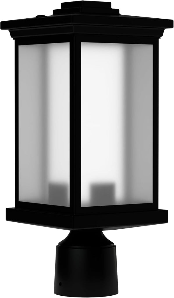 Outdoor Post Light Fixture, Fits 3" Lamp Post Outdoor Lighting - Anti-Rust Waterproof Lantern Pole Light