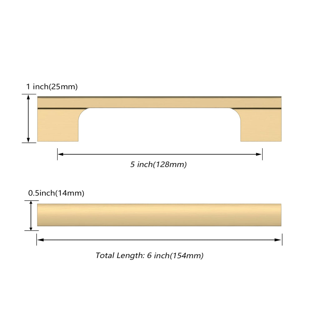 10 Pack 5 Inch(128mm) Champagne Bronze Cabinet Pulls Kitchen Cabinet Handles Champagne Cabinet Pulls Cabinet Hardware