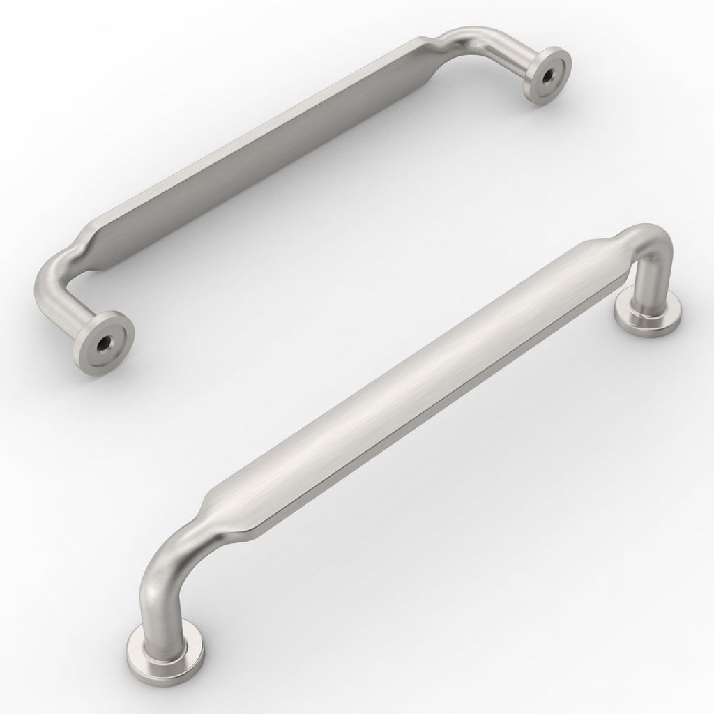 10 Pack Brushed Satin Nickel Cabinet Pulls 6.3"